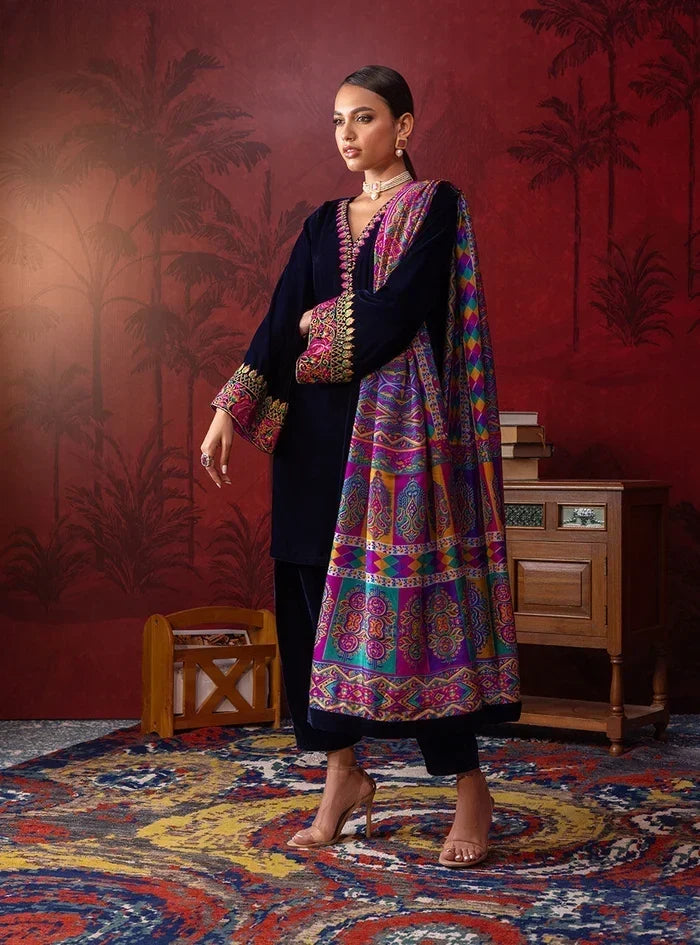 Nastaran Velvet 3 Piece D-2012