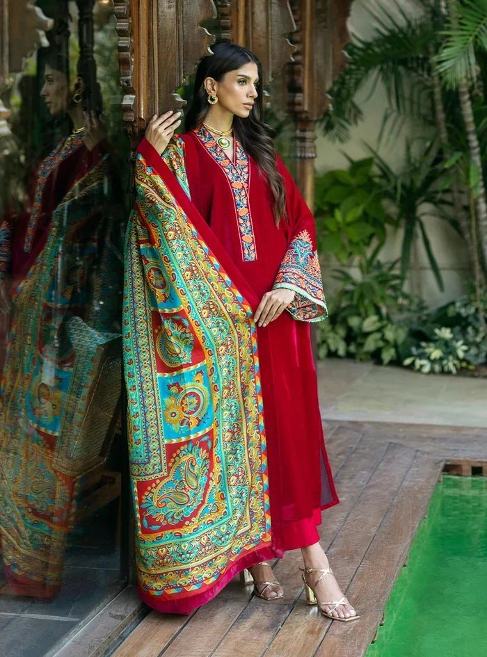Mahrukh Velvet 3 Piece D-2010