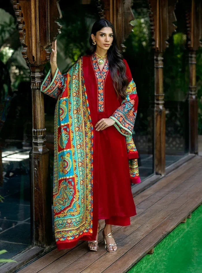 Mahrukh Velvet 3 Piece D-2010
