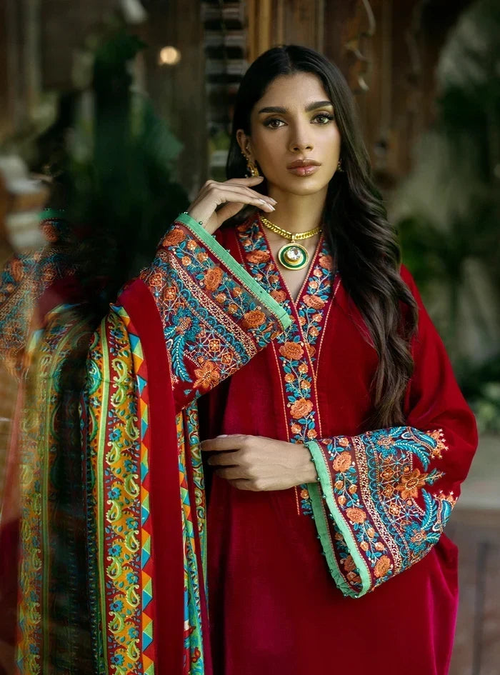 Mahrukh Velvet 3 Piece D-2010