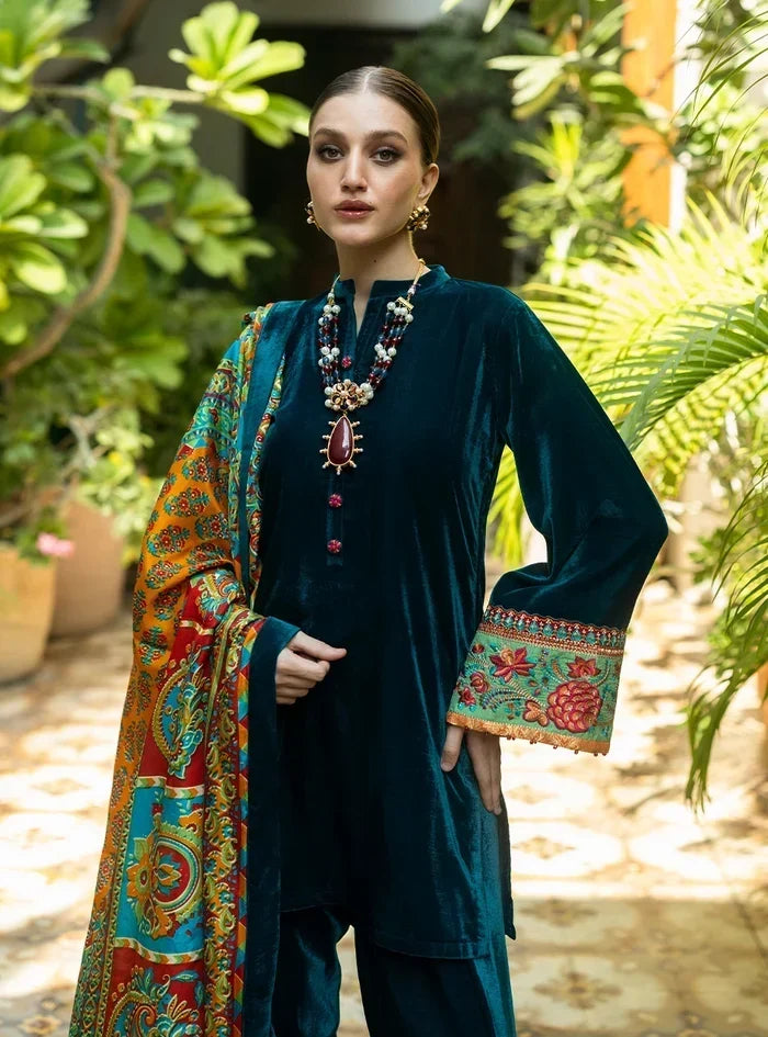 Banafsha Velvet 3 Piece D-2011