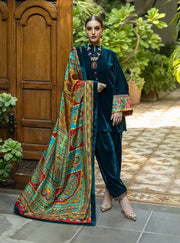 Banafsha Velvet 3 Piece D-2011