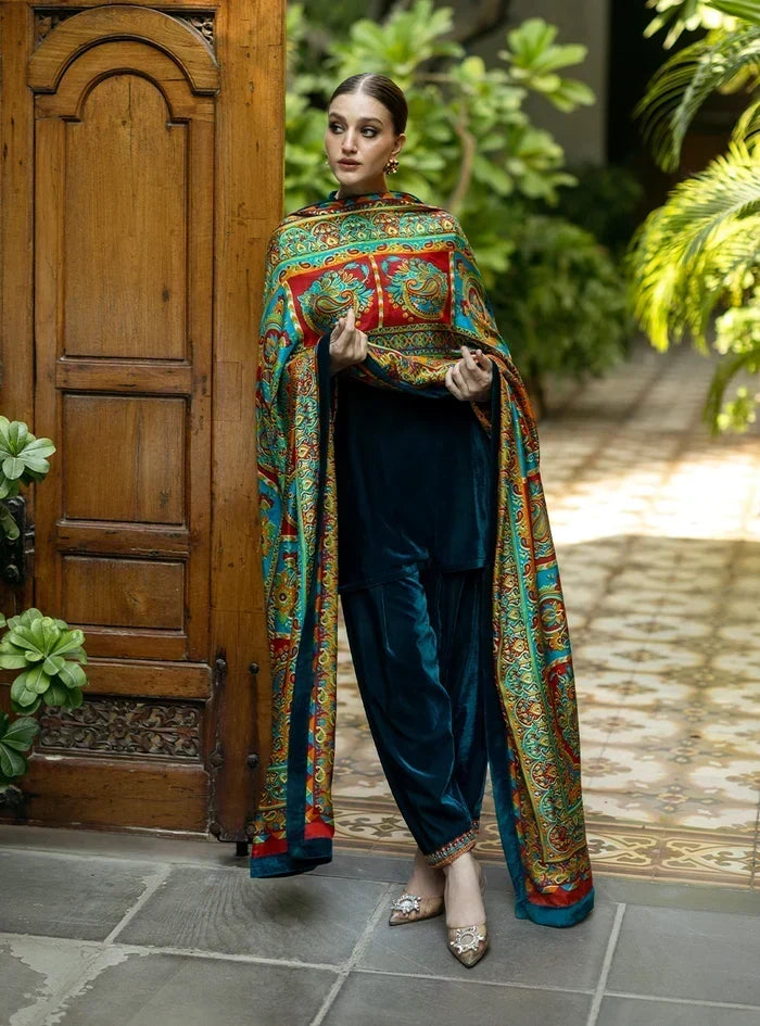 Banafsha Velvet 3 Piece D-2011