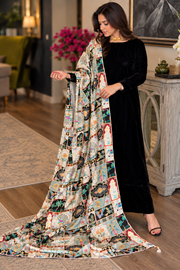 Pareesa Velvet 3 Piece D-2018