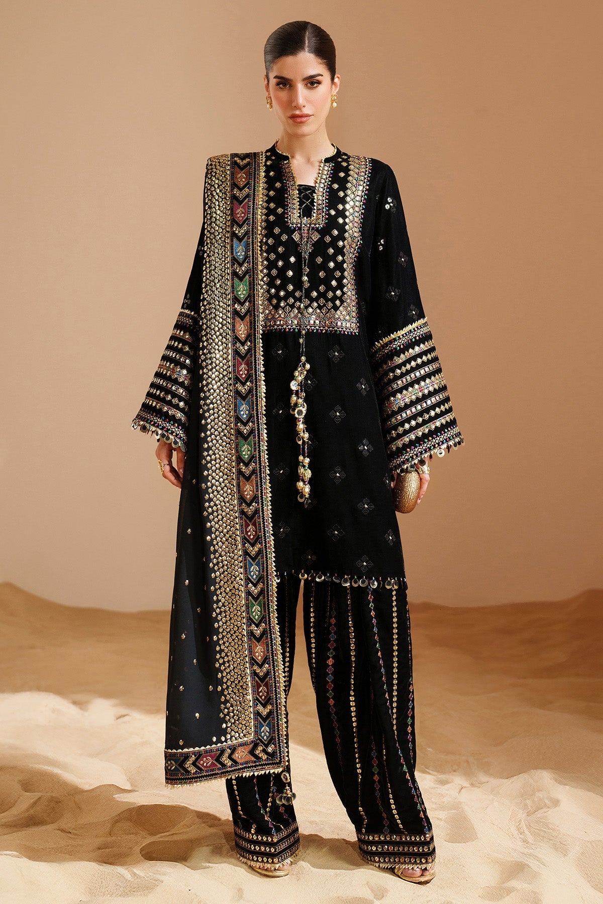 Jasmeena Velvet 3 Piece D-2020