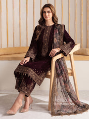 Gulrukh Velvet 3 Piece D-2001