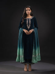 Naghma Velvet 3 Piece D-2002