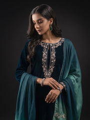 Naghma Velvet 3 Piece D-2002
