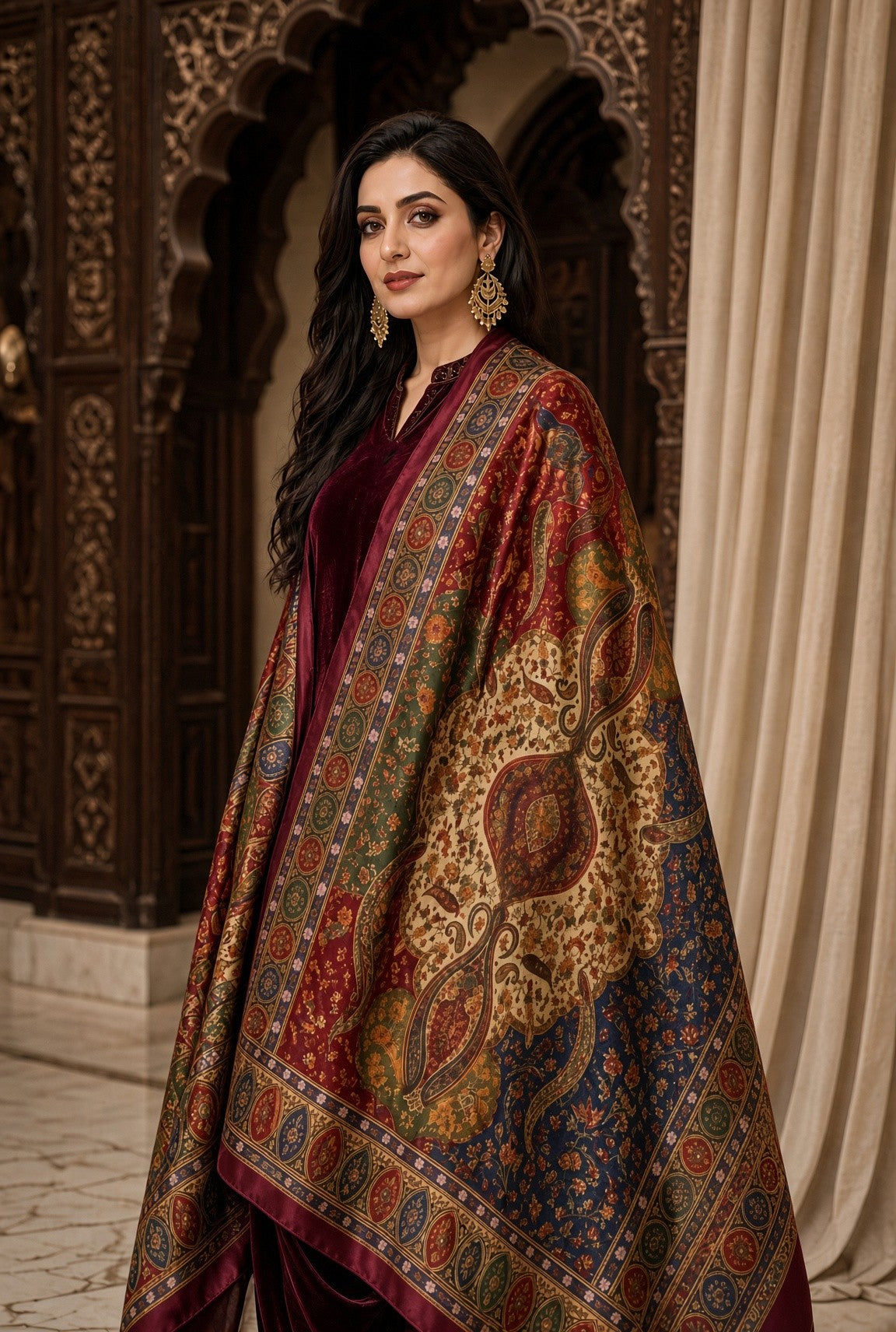 Gulaal Velvet 3 Piece D-2017