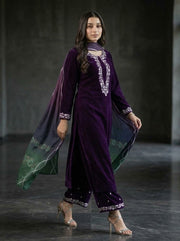 Shaab Velvet 3 Piece D-2003